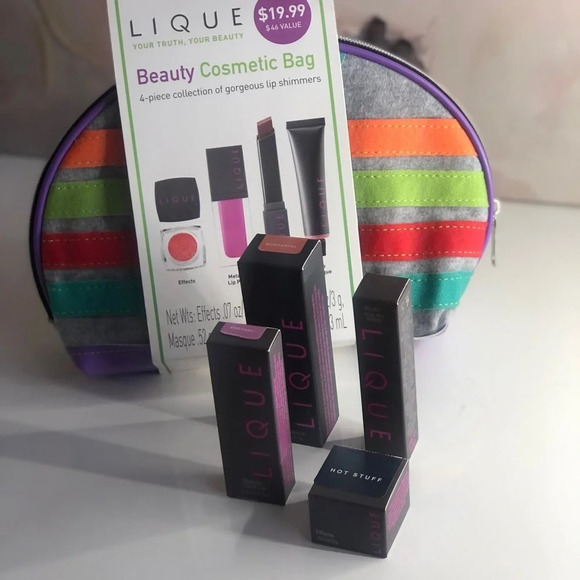 Lique Beauty cosmetic bag! Lip bundle - Picture 2 of 3